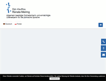 Tablet Screenshot of meiring-uebersetzungen.de